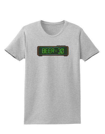 Beer 30 - Digital Clock Womens T-Shirt by TooLoud-Womens T-Shirt-TooLoud-AshGray-X-Small-Davson Sales