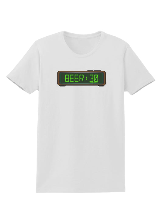 Beer 30 - Digital Clock Womens T-Shirt by TooLoud-Womens T-Shirt-TooLoud-White-X-Small-Davson Sales