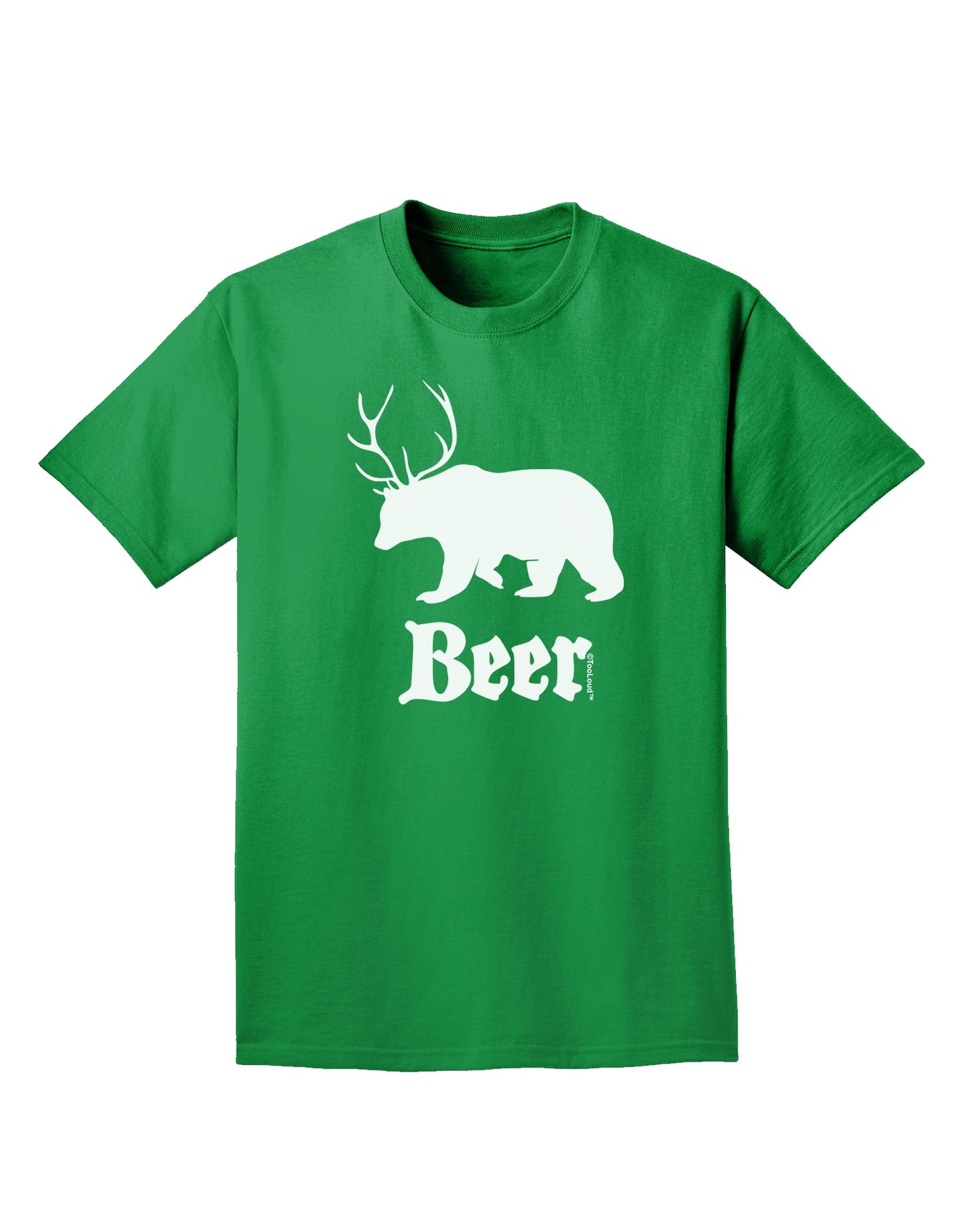 Beer Animal Adult Dark T-Shirt-Mens T-Shirt-TooLoud-Kelly-Green-Small-Davson Sales