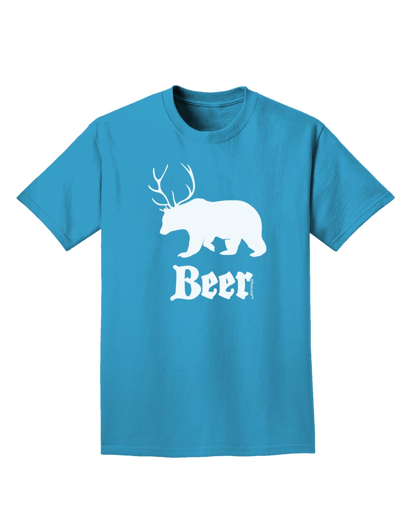 Beer Animal Adult Dark T-Shirt-Mens T-Shirt-TooLoud-Turquoise-Small-Davson Sales