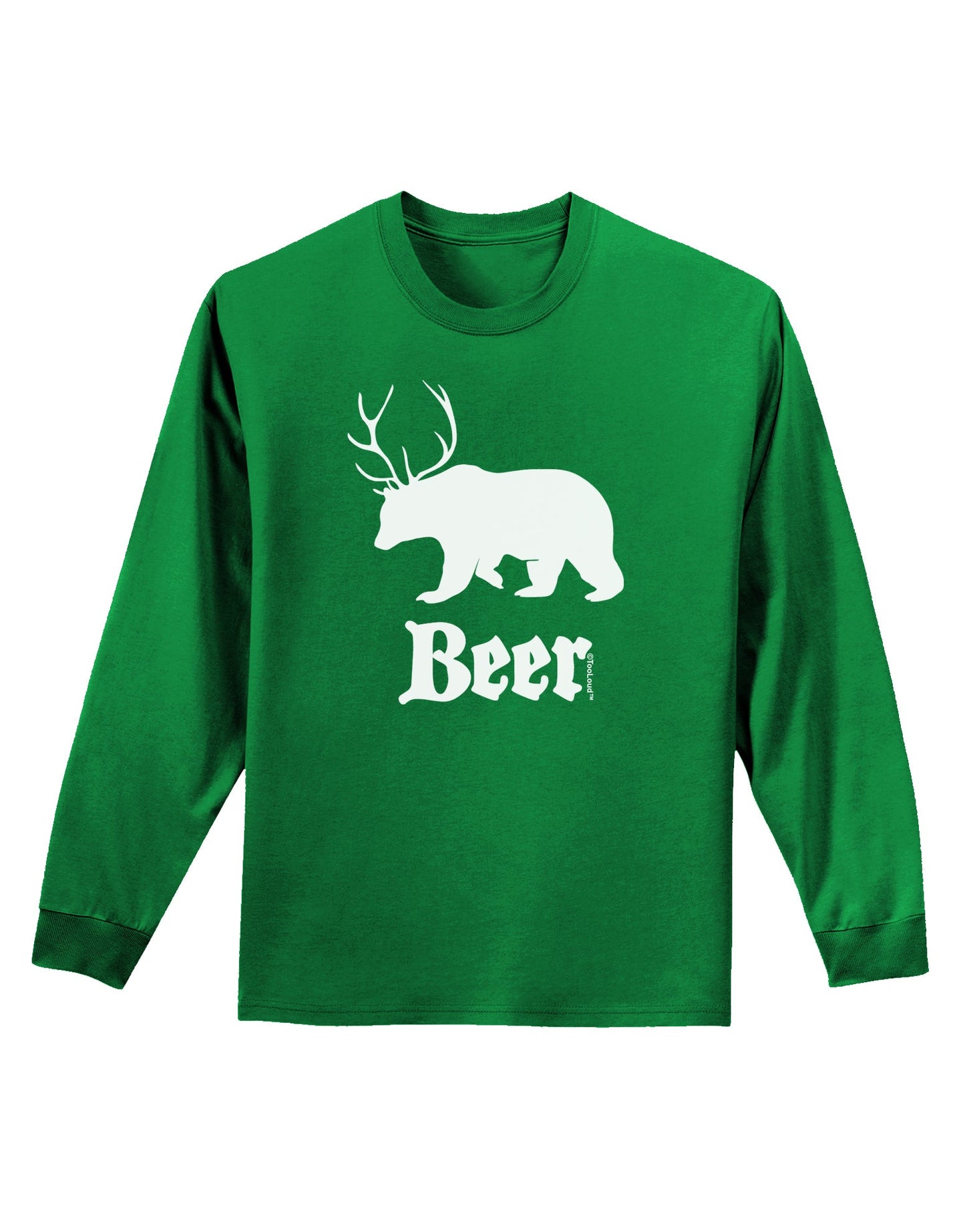 Beer Animal Adult Long Sleeve Dark T-Shirt-TooLoud-Kelly-Green-Small-Davson Sales