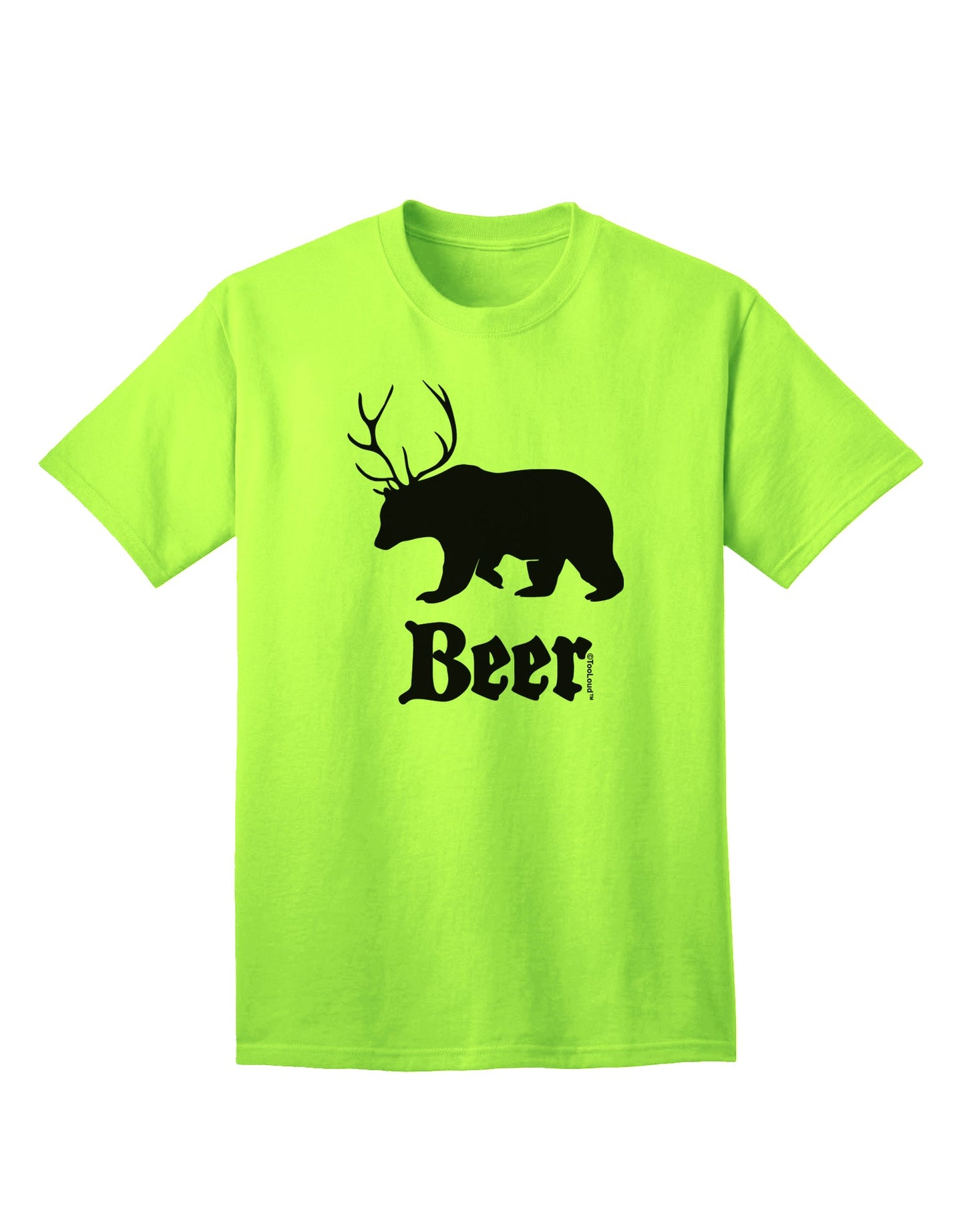 Beer Animal Adult T-Shirt-unisex t-shirt-TooLoud-Neon-Green-Small-Davson Sales