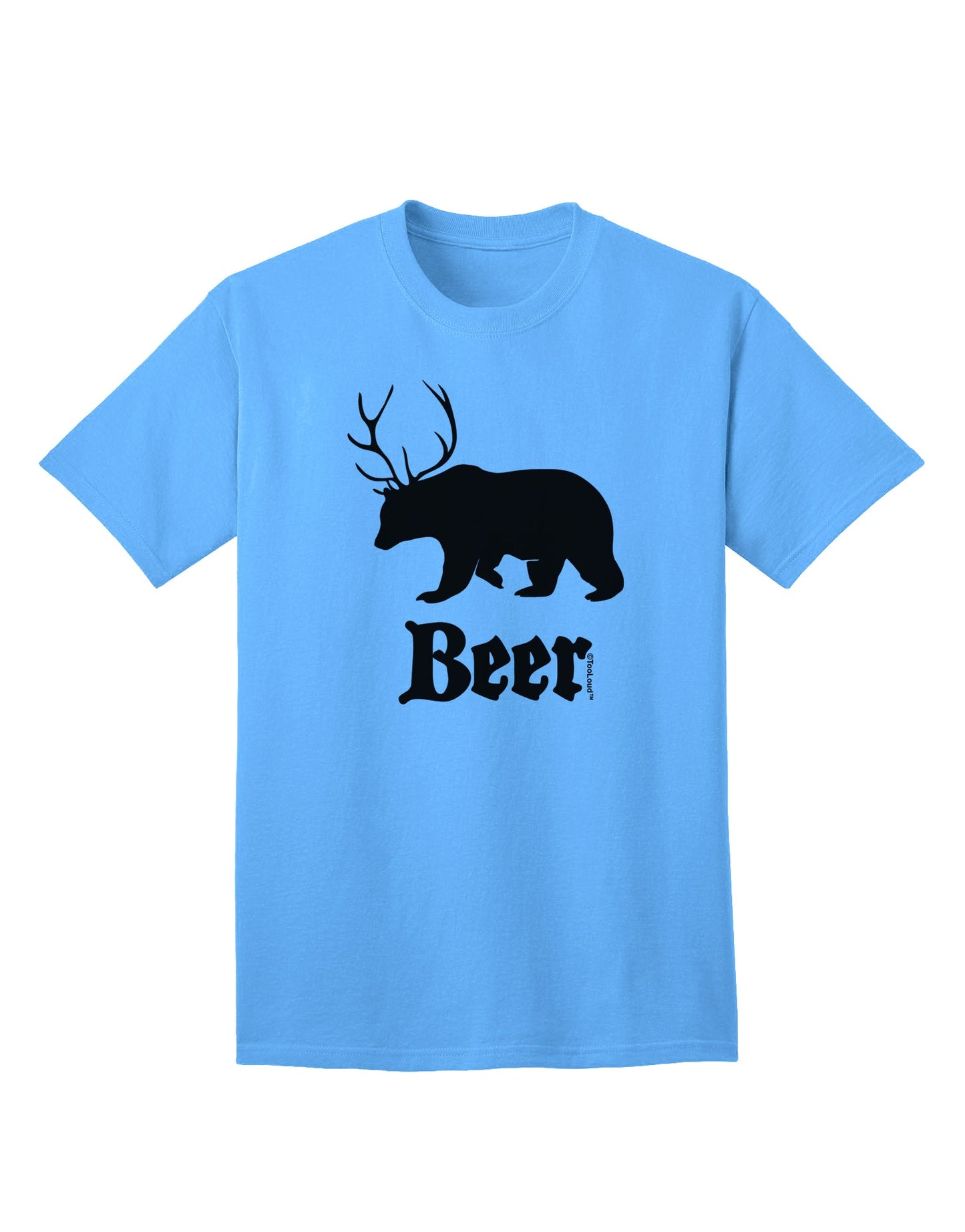 Beer Animal Adult T-Shirt-unisex t-shirt-TooLoud-Aquatic-Blue-Small-Davson Sales