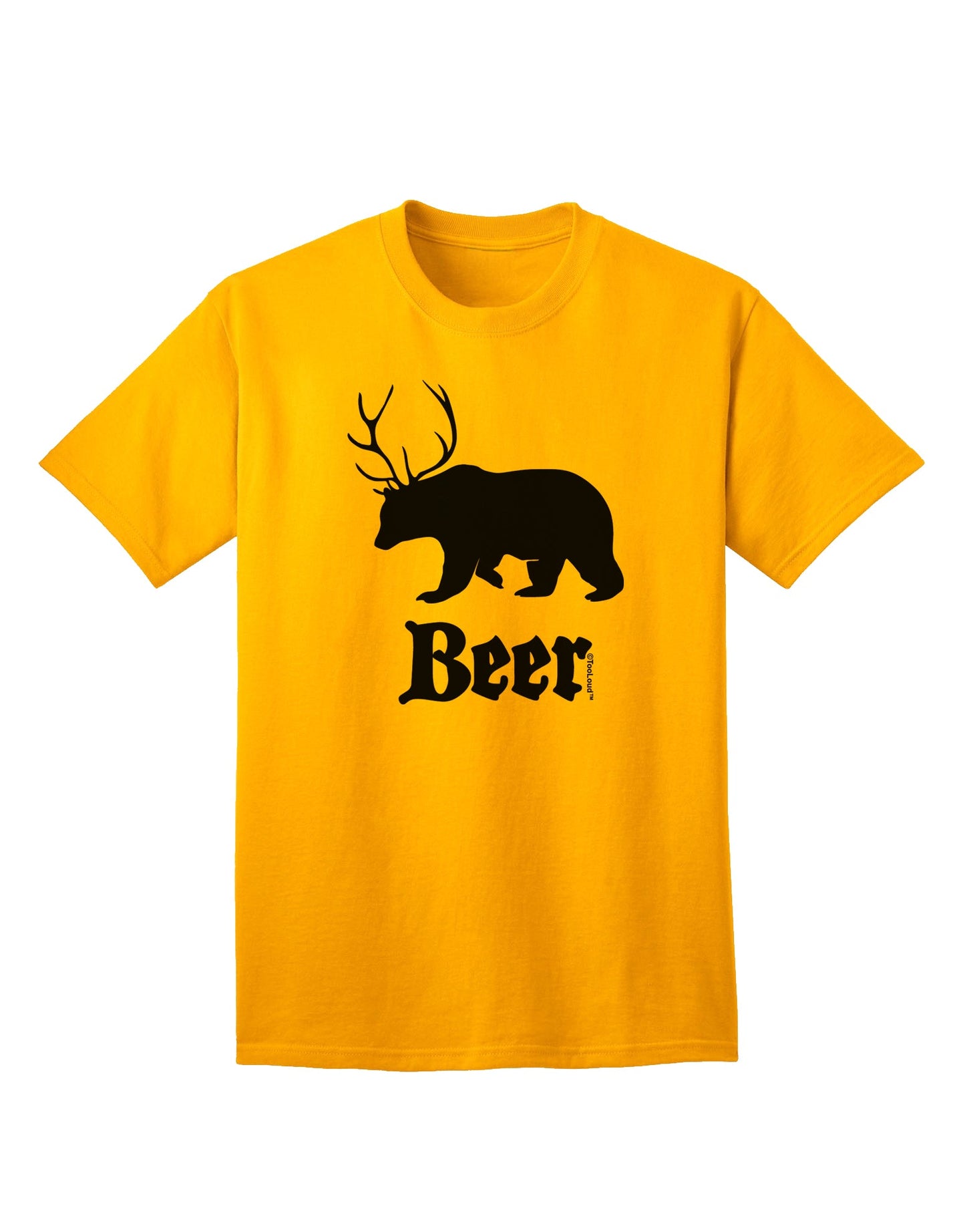 Beer Animal Adult T-Shirt-unisex t-shirt-TooLoud-Gold-Small-Davson Sales