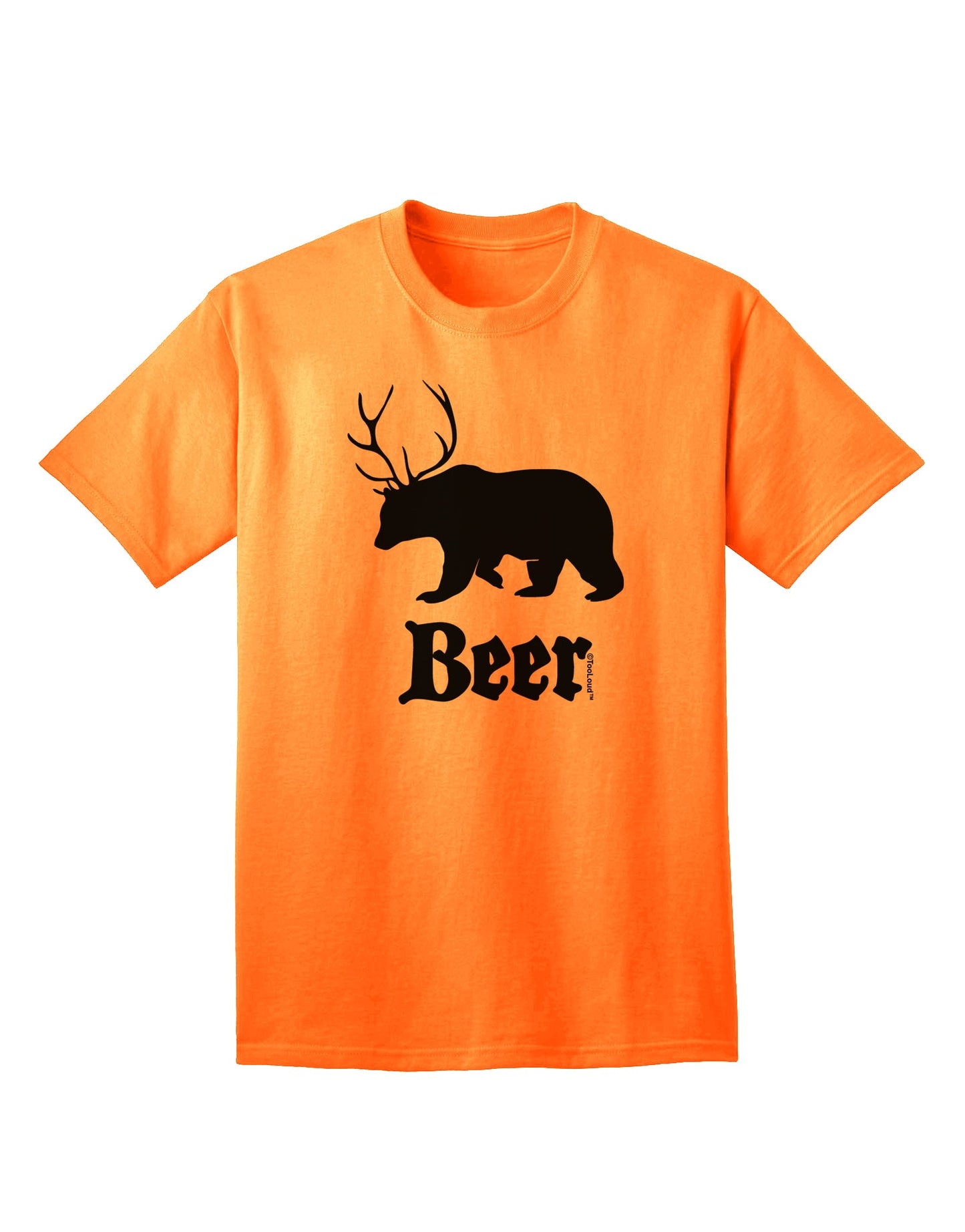 Beer Animal Adult T-Shirt-unisex t-shirt-TooLoud-Neon-Orange-Small-Davson Sales
