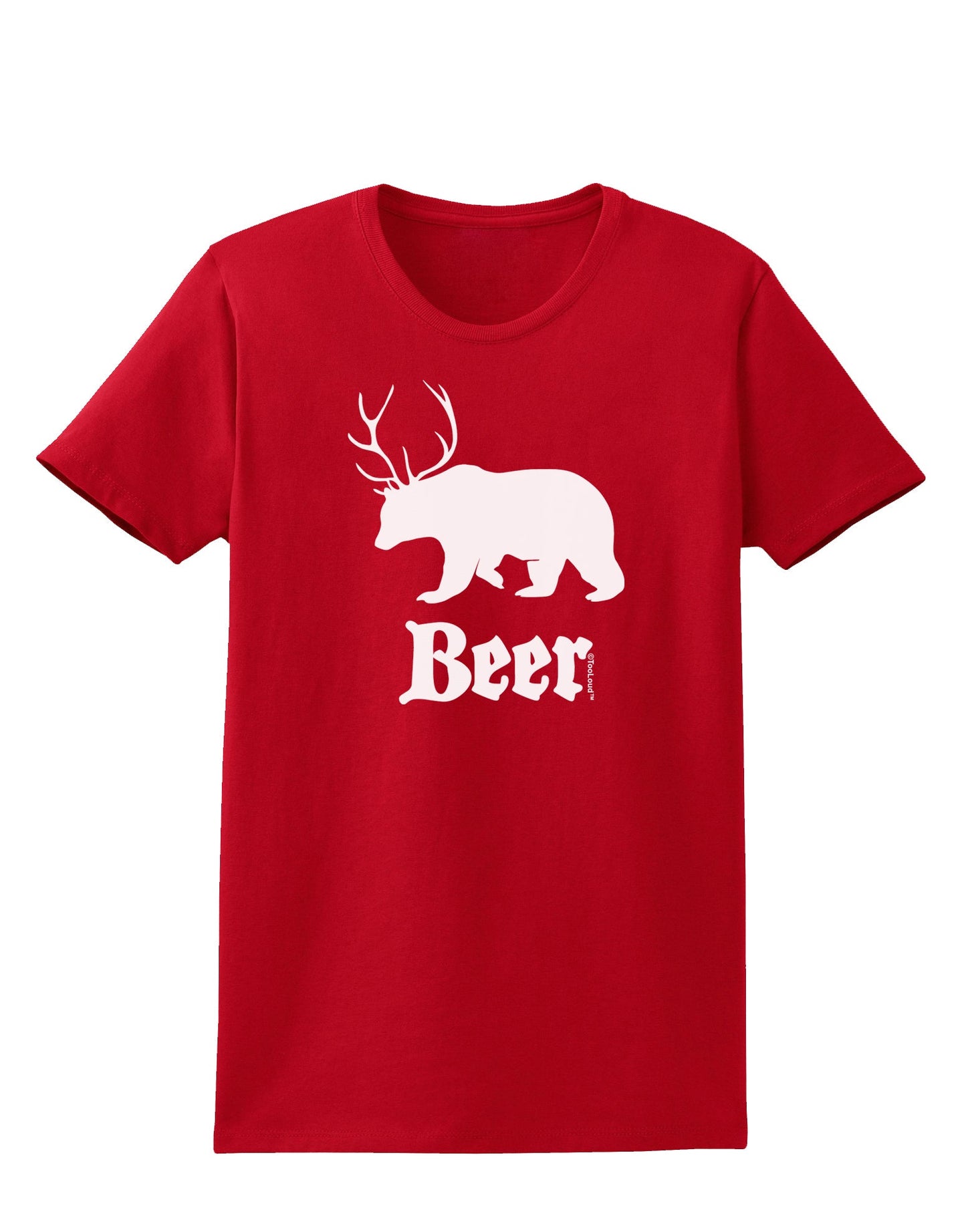 Beer Animal Womens Dark T-Shirt-TooLoud-Red-X-Small-Davson Sales