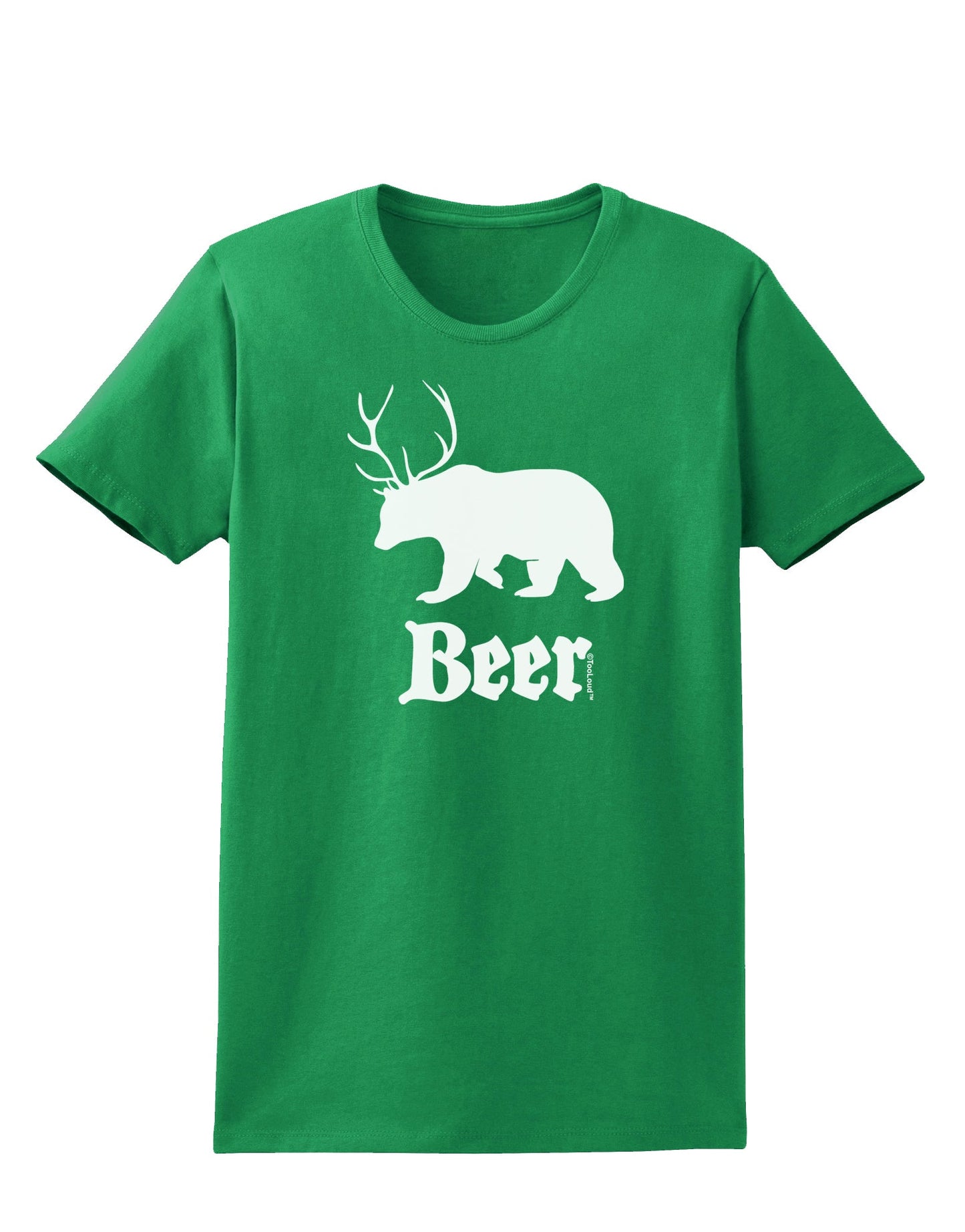 Beer Animal Womens Dark T-Shirt-TooLoud-Kelly-Green-X-Small-Davson Sales