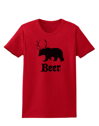 Beer Animal Womens T-Shirt-Womens T-Shirt-TooLoud-Red-X-Small-Davson Sales