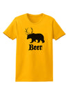 Beer Animal Womens T-Shirt-Womens T-Shirt-TooLoud-Gold-X-Small-Davson Sales