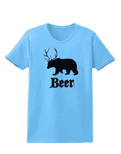 Beer Animal Womens T-Shirt-Womens T-Shirt-TooLoud-Aquatic-Blue-X-Small-Davson Sales