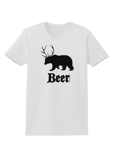 Beer Animal Womens T-Shirt-Womens T-Shirt-TooLoud-White-X-Small-Davson Sales