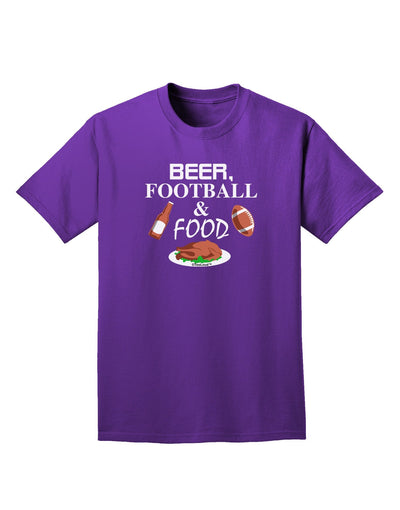 Beer Football Food Adult Dark T-Shirt-Mens T-Shirt-TooLoud-Purple-XXXX-Large-Davson Sales