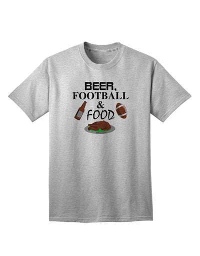 Beer Football Food Adult T-Shirt-Mens T-Shirt-TooLoud-AshGray-XXXX-Large-Davson Sales