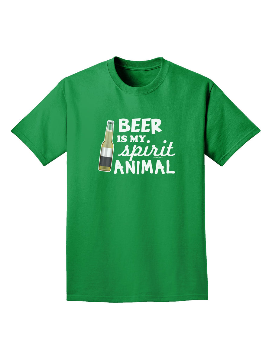 Beer Is My Spirit Animal Adult Dark T-Shirt-Mens T-Shirt-TooLoud-Purple-Small-Davson Sales