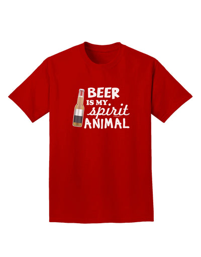 Beer Is My Spirit Animal Adult Dark T-Shirt-Mens T-Shirt-TooLoud-Red-Small-Davson Sales