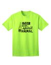 Beer Is My Spirit Animal - Premium Adult T-Shirt for Craft Beer Enthusiasts-Mens T-shirts-TooLoud-Neon-Green-Small-Davson Sales