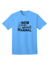 Beer Is My Spirit Animal - Premium Adult T-Shirt for Craft Beer Enthusiasts-Mens T-shirts-TooLoud-Aquatic-Blue-Small-Davson Sales