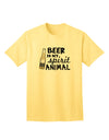Beer Is My Spirit Animal - Premium Adult T-Shirt for Craft Beer Enthusiasts-Mens T-shirts-TooLoud-Yellow-Small-Davson Sales