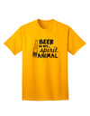 Beer Is My Spirit Animal - Premium Adult T-Shirt for Craft Beer Enthusiasts-Mens T-shirts-TooLoud-Gold-Small-Davson Sales