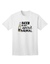 Beer Is My Spirit Animal - Premium Adult T-Shirt for Craft Beer Enthusiasts-Mens T-shirts-TooLoud-White-Small-Davson Sales