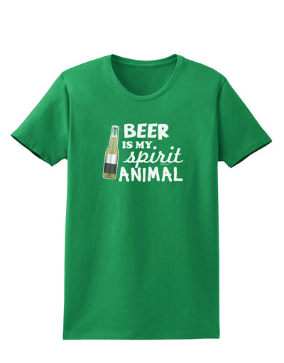 Beer Is My Spirit Animal Womens Dark T-Shirt-TooLoud-Kelly-Green-X-Small-Davson Sales