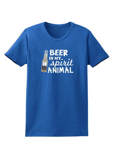 Beer Is My Spirit Animal Womens Dark T-Shirt-TooLoud-Royal-Blue-X-Small-Davson Sales