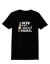 Beer Is My Spirit Animal Womens Dark T-Shirt-TooLoud-Black-X-Small-Davson Sales