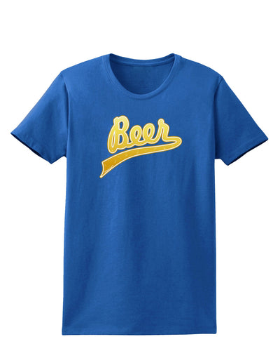 Beer Jersey Womens Dark T-Shirt-TooLoud-Royal-Blue-X-Small-Davson Sales