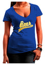 Beer Jersey Womens V-Neck Dark T-Shirt-Womens V-Neck T-Shirts-TooLoud-Royal-Blue-Juniors Fitted Small-Davson Sales