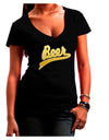 Beer Jersey Womens V-Neck Dark T-Shirt-Womens V-Neck T-Shirts-TooLoud-Black-Juniors Fitted Small-Davson Sales