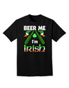 Beer Me I'm Irish Adult Dark T-Shirt-Mens T-Shirt-TooLoud-Black-Small-Davson Sales