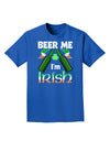 Beer Me I'm Irish Adult Dark T-Shirt-Mens T-Shirt-TooLoud-Royal-Blue-Small-Davson Sales