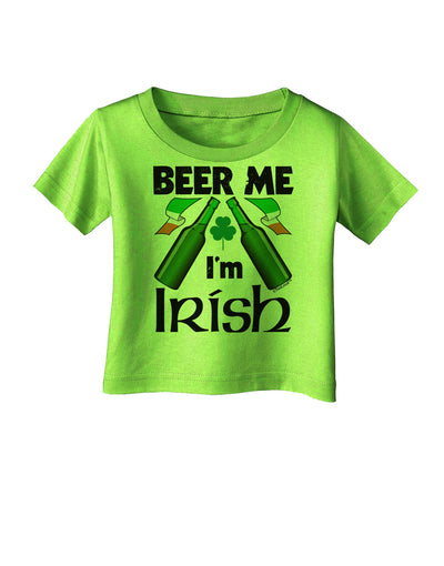 Beer Me I'm Irish Infant T-Shirt-Infant T-Shirt-TooLoud-Lime-Green-06-Months-Davson Sales