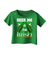 Beer Me I'm Irish Infant T-Shirt Dark-Infant T-Shirt-TooLoud-Clover-Green-06-Months-Davson Sales