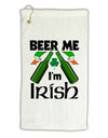 Beer Me I'm Irish Micro Terry Gromet Golf Towel 16 x 25 inch-Golf Towel-TooLoud-White-Davson Sales