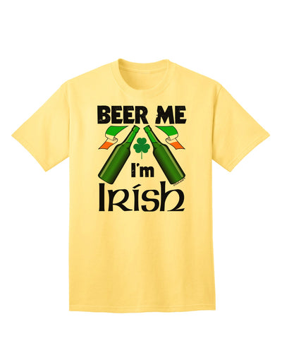 Beer Me I'm Irish - Premium Adult T-Shirt for Celebratory Occasions-Mens T-shirts-TooLoud-Yellow-Small-Davson Sales