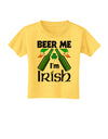 Beer Me I'm Irish Toddler T-Shirt-Toddler T-Shirt-TooLoud-Yellow-2T-Davson Sales