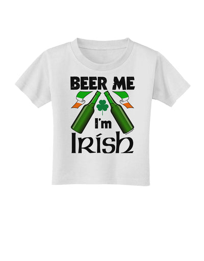 Beer Me I'm Irish Toddler T-Shirt-Toddler T-Shirt-TooLoud-White-2T-Davson Sales