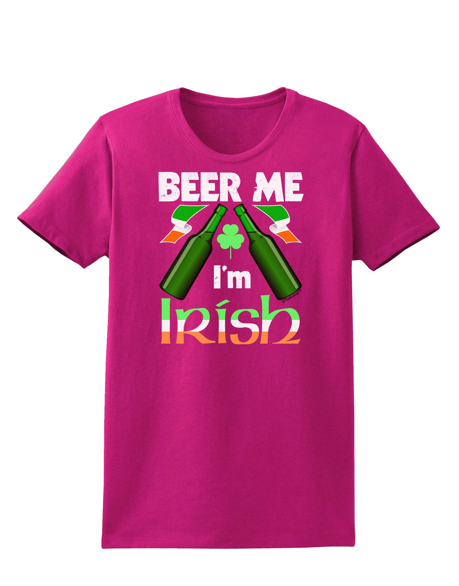 Beer Me I'm Irish Womens Dark T-Shirt-TooLoud-Black-X-Small-Davson Sales