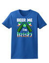 Beer Me I'm Irish Womens Dark T-Shirt-TooLoud-Royal-Blue-X-Small-Davson Sales