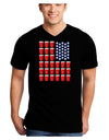 Beer Pong Flag Adult Dark V-Neck T-Shirt-TooLoud-Black-Small-Davson Sales