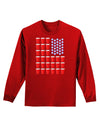 Beer Pong Flag Adult Long Sleeve Dark T-Shirt-TooLoud-Red-Small-Davson Sales