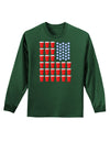 Beer Pong Flag Adult Long Sleeve Dark T-Shirt-TooLoud-Dark-Green-Small-Davson Sales