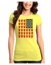 Beer Pong Flag Juniors T-Shirt-Womens Juniors T-Shirt-TooLoud-Yellow-Juniors Fitted X-Small-Davson Sales