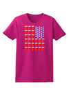 Beer Pong Flag Womens Dark T-Shirt-TooLoud-Hot-Pink-Small-Davson Sales