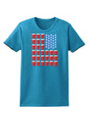 Beer Pong Flag Womens Dark T-Shirt-TooLoud-Turquoise-X-Small-Davson Sales