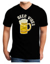 Beer Vibes Adult Dark V-Neck T-Shirt-Mens V-Neck T-Shirt-TooLoud-Black-Small-Davson Sales