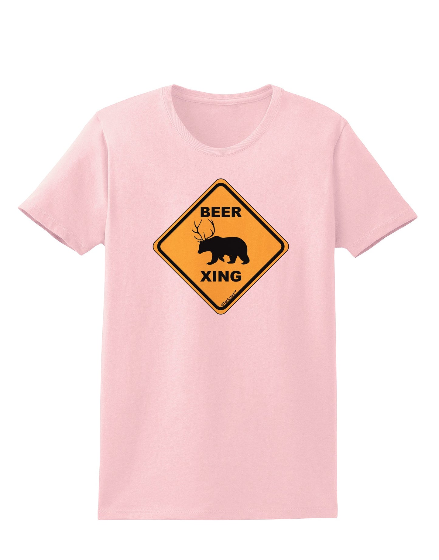 Beer Xing Womens T-Shirt-Womens T-Shirt-TooLoud-PalePink-X-Small-Davson Sales