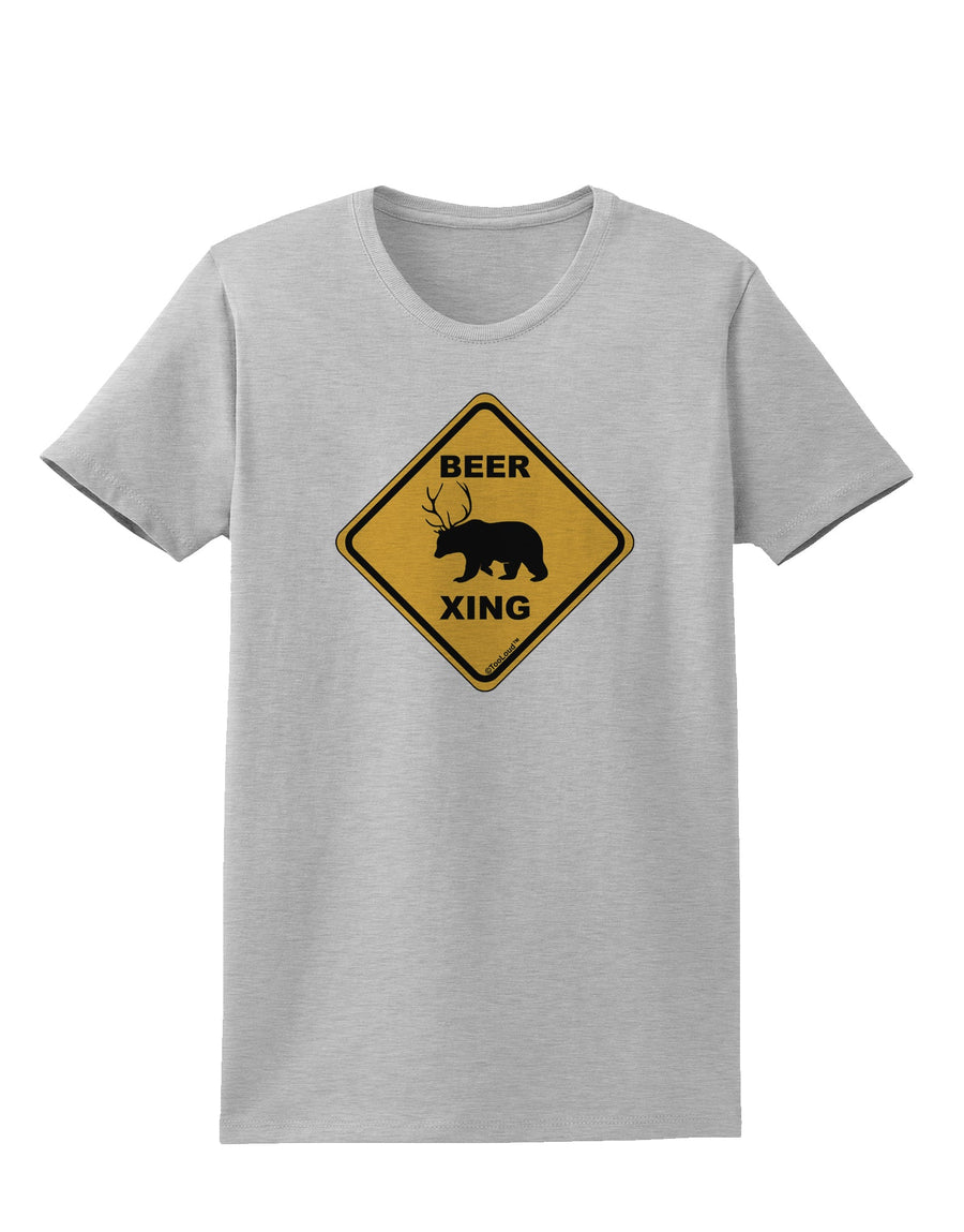 Beer Xing Womens T-Shirt-Womens T-Shirt-TooLoud-White-X-Small-Davson Sales