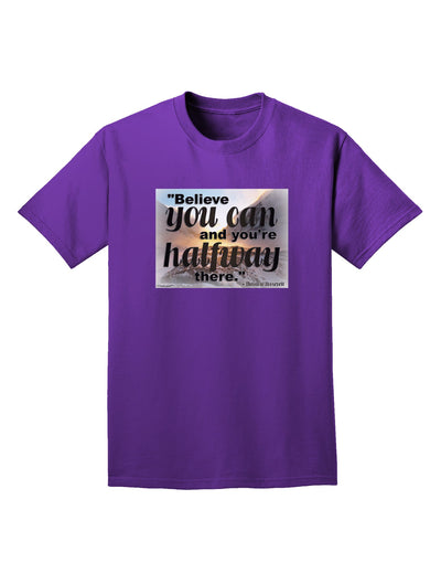 Believe You Can T Roosevelt Adult Dark T-Shirt by TooLoud-Mens T-Shirt-TooLoud-Purple-Small-Davson Sales